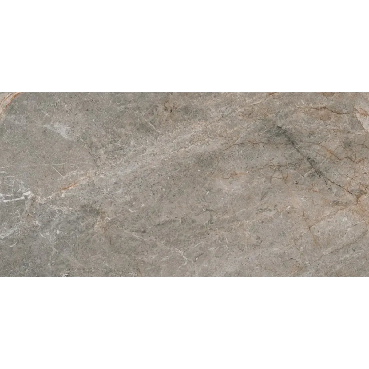 Grey Stone Effect Porcelain Tile 600x1200mm Single Tile - Valenza Range - Tiles on Top
