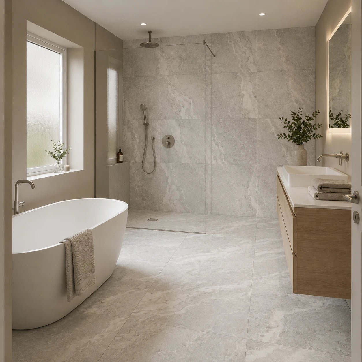 Venetian Silver Matt Porcelain Tile 592×592mm
